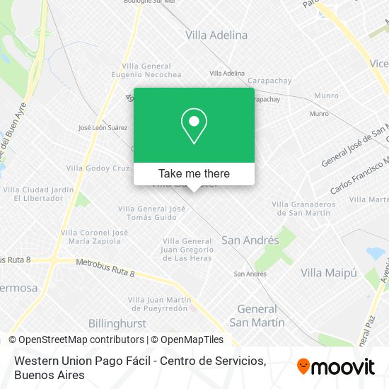 Western Union Pago Fácil - Centro de Servicios map