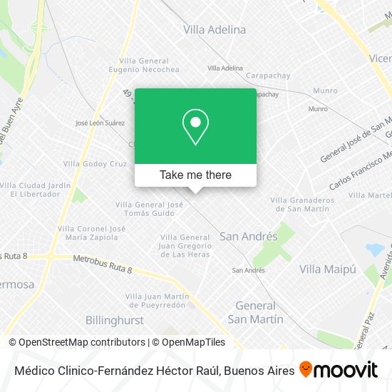 Médico Clinico-Fernández Héctor Raúl map