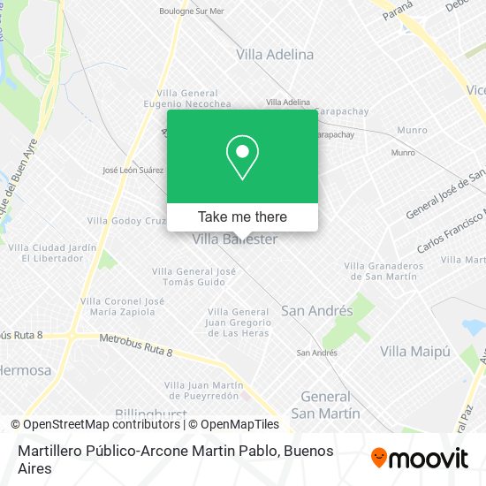 Martillero Público-Arcone Martin Pablo map