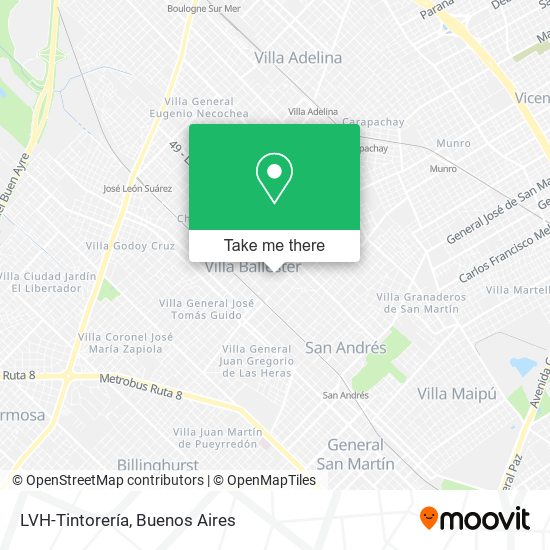 LVH-Tintorería map