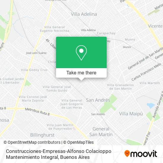 Construcciones-Empresas-Alfonso Colacioppo Mantenimiento Integral map