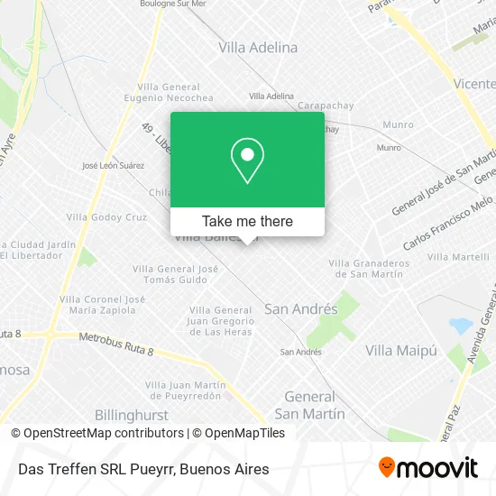 Mapa de Das Treffen SRL Pueyrr