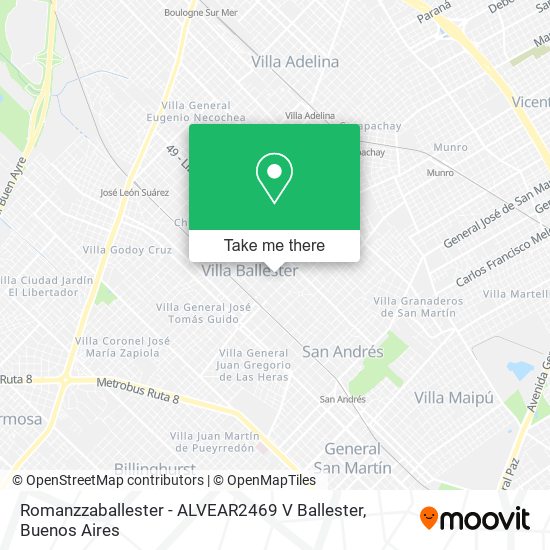 Mapa de Romanzzaballester - ALVEAR2469 V Ballester
