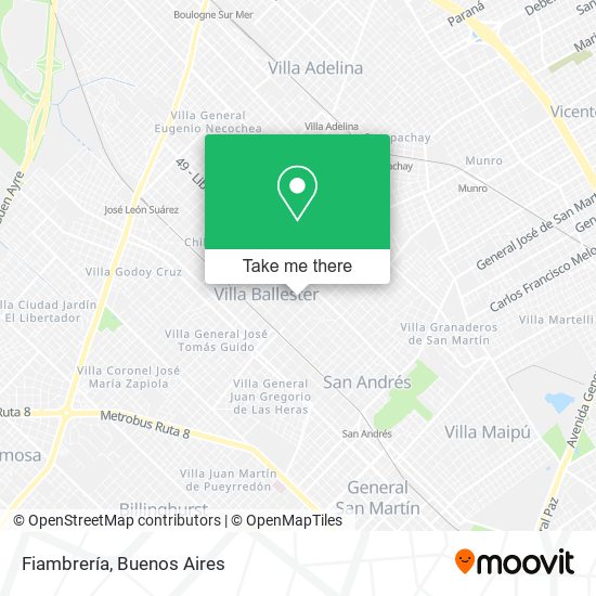 Mapa de Fiambrería