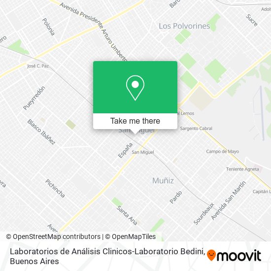 Laboratorios de Análisis Clinicos-Laboratorio Bedini map
