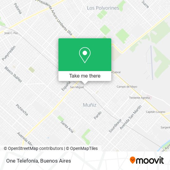 One Telefonía map