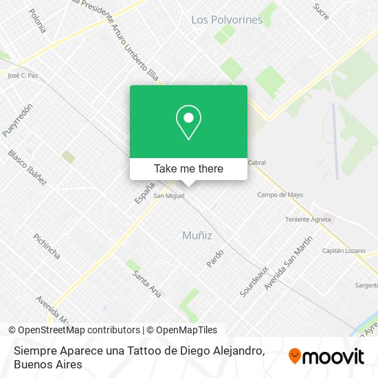 Mapa de Siempre Aparece una Tattoo de Diego Alejandro
