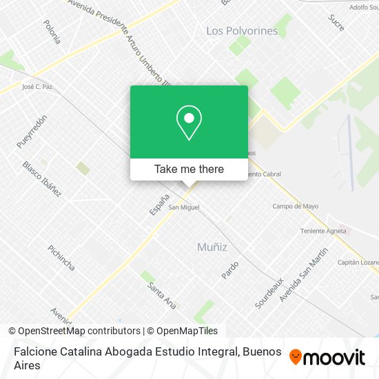 Falcione Catalina Abogada Estudio Integral map