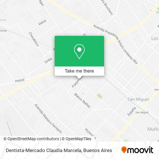 Dentista-Mercado Claudia Marcela map