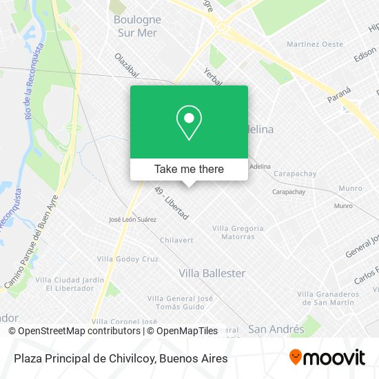Mapa de Plaza Principal de Chivilcoy