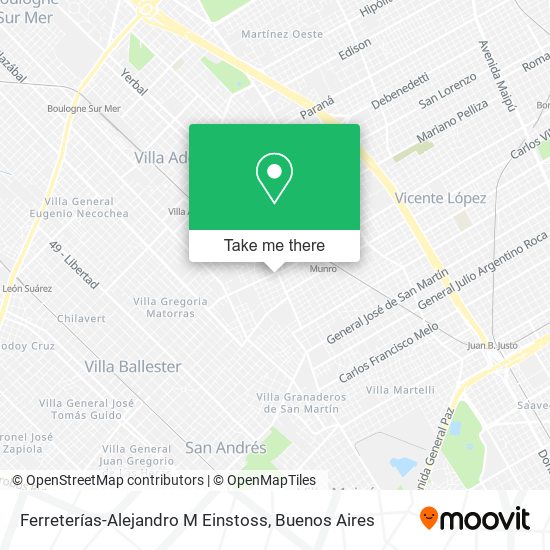 Ferreterías-Alejandro M Einstoss map
