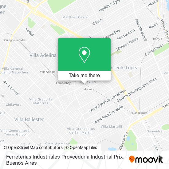 Ferreterías Industriales-Proveeduria Industrial Prix map