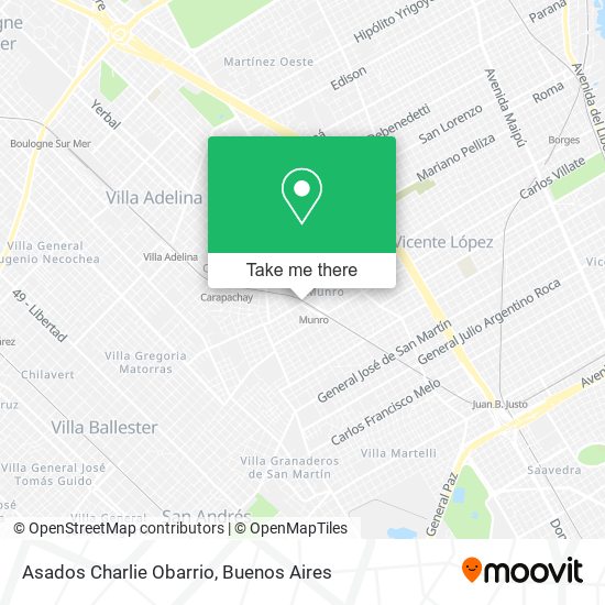 Mapa de Asados Charlie Obarrio