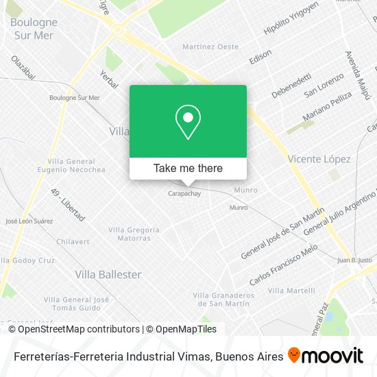 Ferreterías-Ferreteria Industrial Vimas map