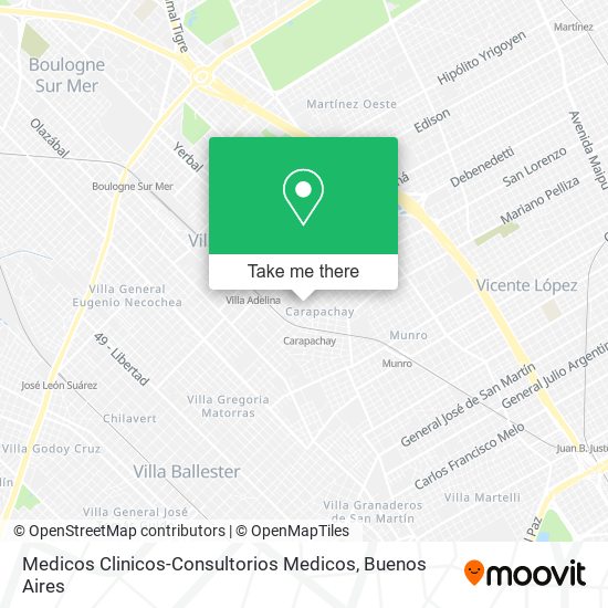 Medicos Clinicos-Consultorios Medicos map