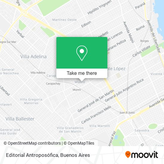 Editorial Antroposófica map