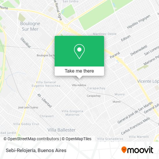 Sebi-Relojería map