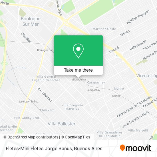 Mapa de Fletes-Mini Fletes Jorge Banus