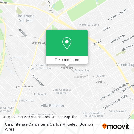Carpinterias-Carpintería Carlos Angeleti map