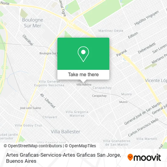 Mapa de Artes Graficas-Servicios-Artes Graficas San Jorge
