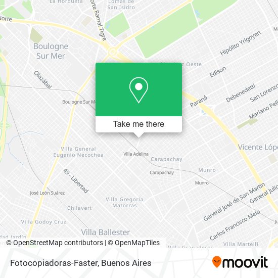 Fotocopiadoras-Faster map