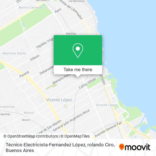 Mapa de Técnico Electricista-Fernandez López, rolando Ciro