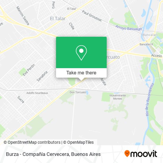 Burza - Compañía Cervecera map