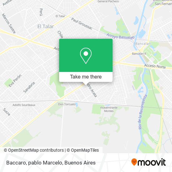 Baccaro, pablo Marcelo map