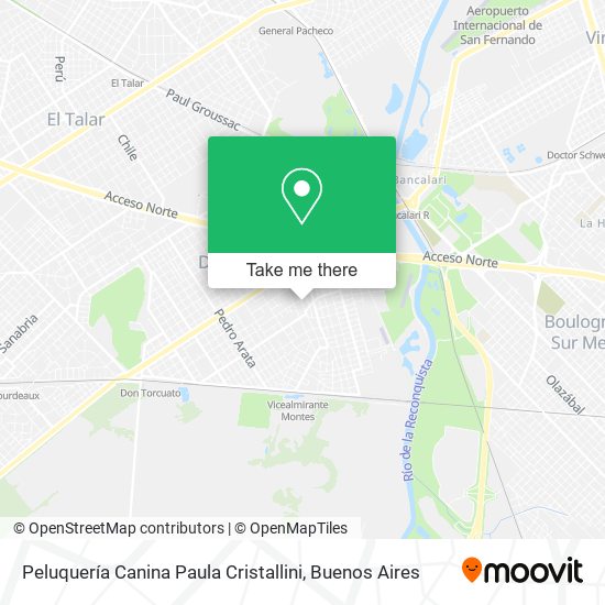 Peluquería Canina Paula Cristallini map