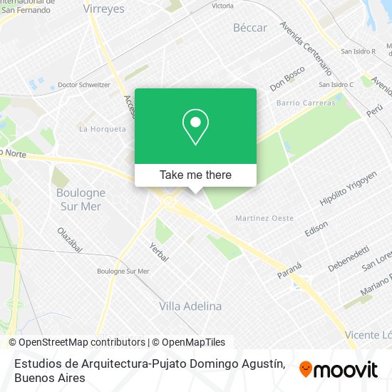 Estudios de Arquitectura-Pujato Domingo Agustín map