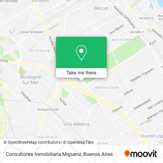 Mapa de Consultores-Inmobiliaria Miguenz