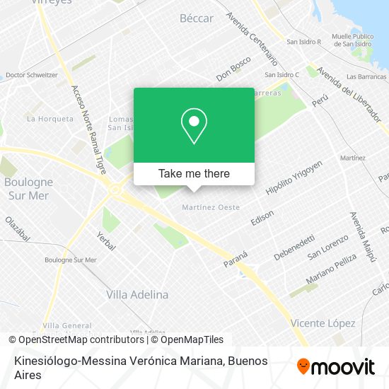 Kinesiólogo-Messina Verónica Mariana map