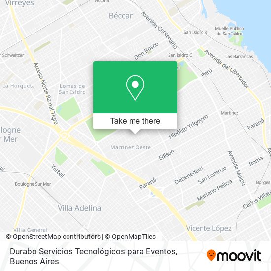 Durabo Servicios Tecnológicos para Eventos map