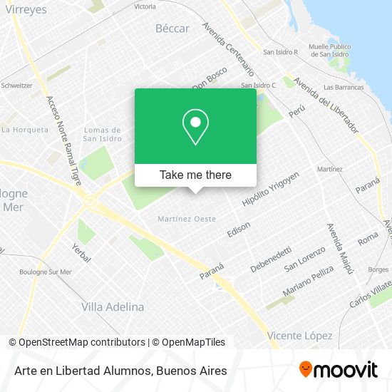 Arte en Libertad Alumnos map