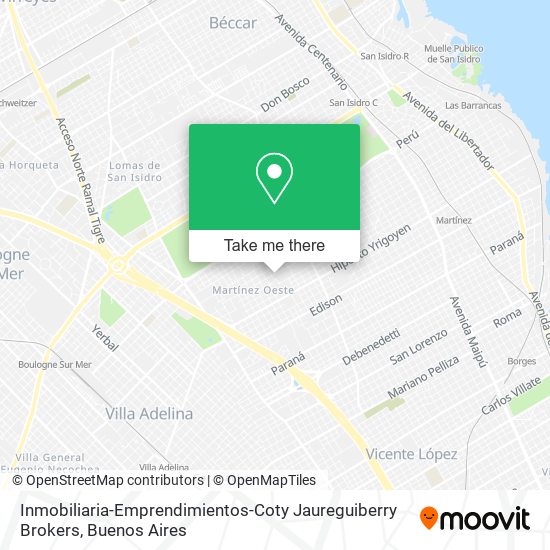 Inmobiliaria-Emprendimientos-Coty Jaureguiberry Brokers map