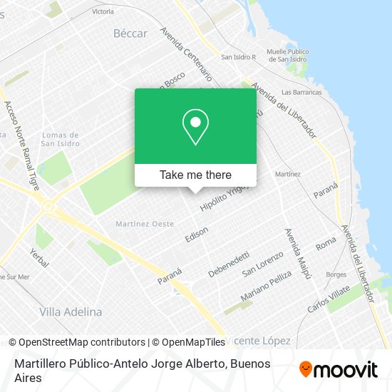 Mapa de Martillero Público-Antelo Jorge Alberto