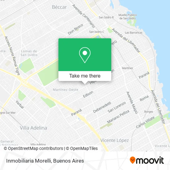 Inmobiliaria Morelli map