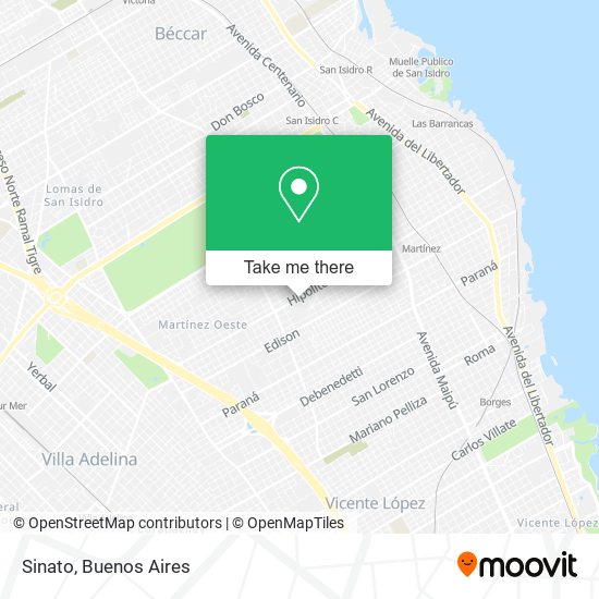 Mapa de Sinato