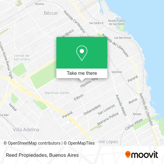 Reed Propiedades map