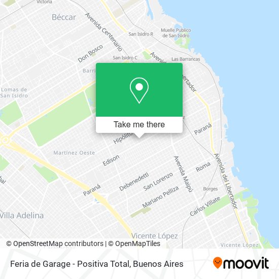 Feria de Garage - Positiva Total map