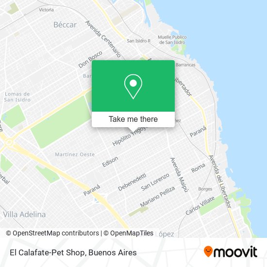Mapa de El Calafate-Pet Shop