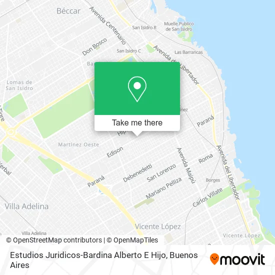 Mapa de Estudios Juridicos-Bardina Alberto E Hijo