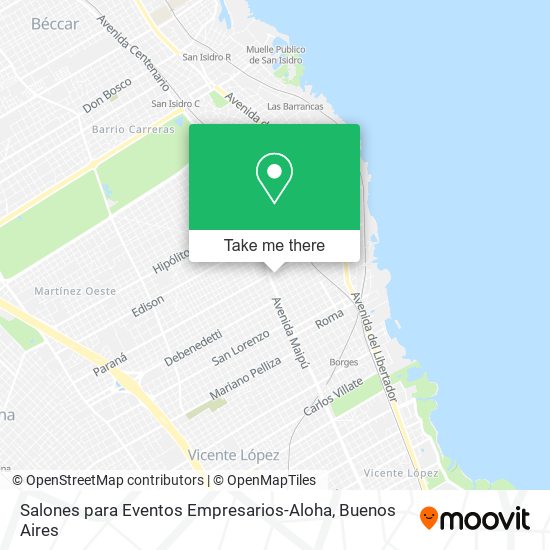 Salones para Eventos Empresarios-Aloha map