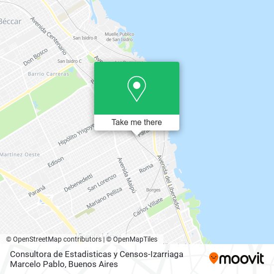 Consultora de Estadisticas y Censos-Izarriaga Marcelo Pablo map