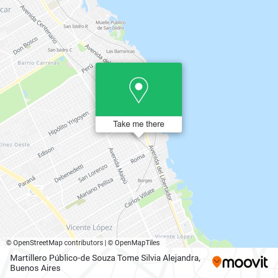 Mapa de Martillero Público-de Souza Tome Silvia Alejandra