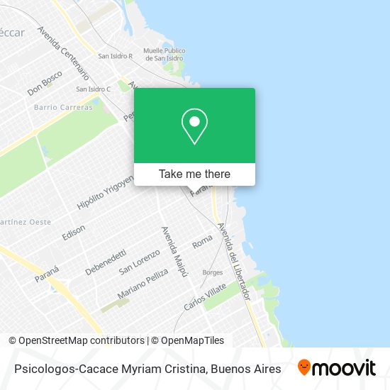 Mapa de Psicologos-Cacace Myriam Cristina