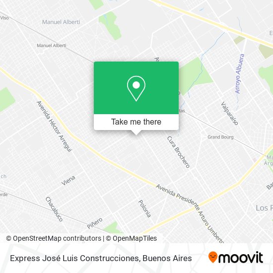Mapa de Express José Luis Construcciones