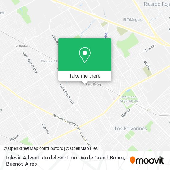 Mapa de Iglesia Adventista del Séptimo Día de Grand Bourg