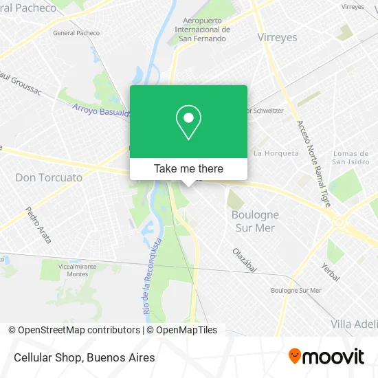 Cellular Shop map
