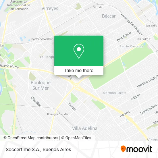 Soccertime S.A. map